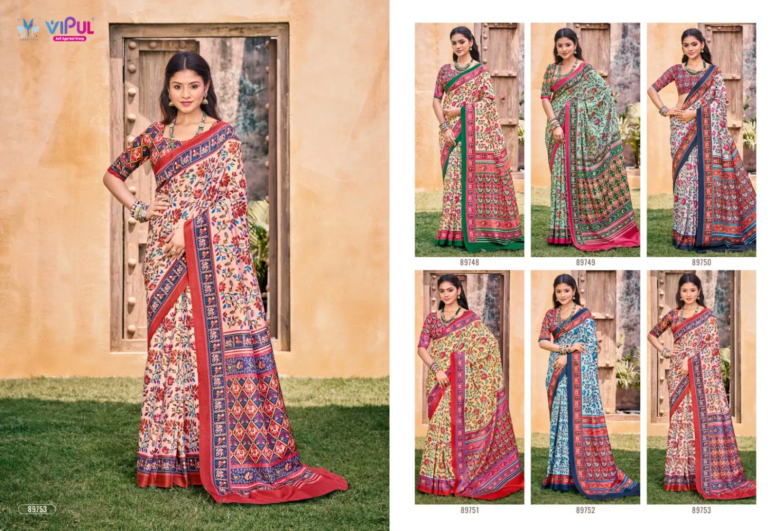 Carnival By Vipul Soft Silk Wedding Wear Saree Wholesale Shop In Surat